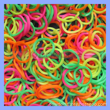 DIY Rainbow Loom Rubber Bands Refills Kit Bracelets 600 PCS Bands+24 PCS S-Clips/Bag